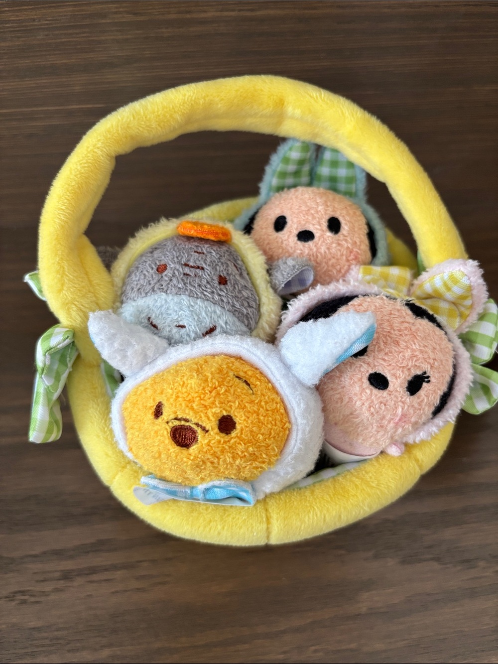 Disney Tsum Tsum Plush Easter Basket - Yellow